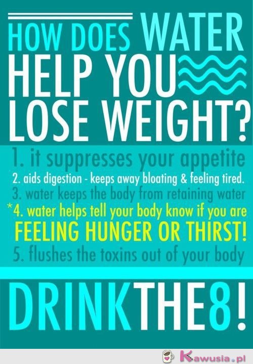 Jak woda pomoże stracić ci zbędne kilogramy?