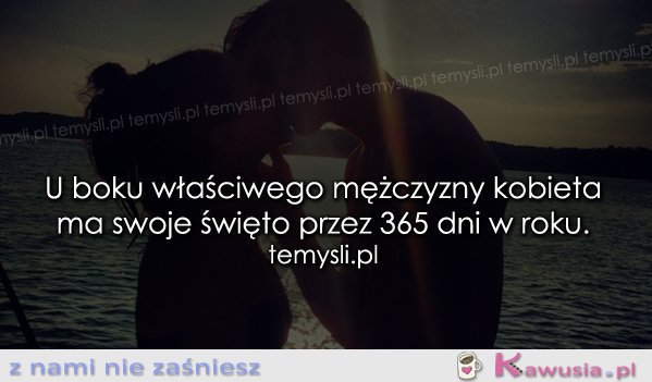 U boku właściwego mężczyzny...