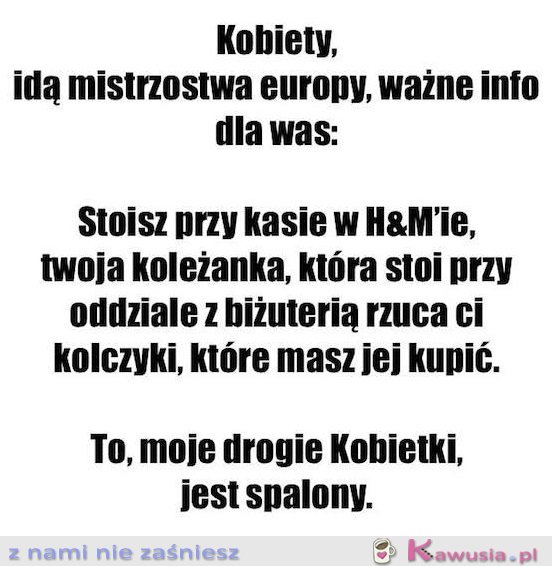 Żeby nie było, że nie wiemy...