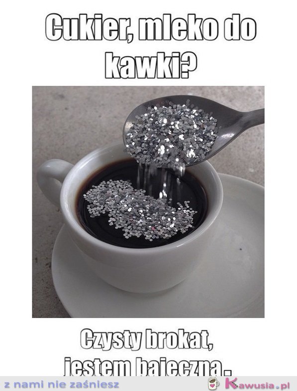 Cukier, mleko do kawki?