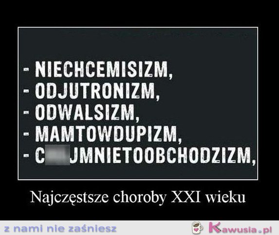 Najczęstsze choroby XXI wieku