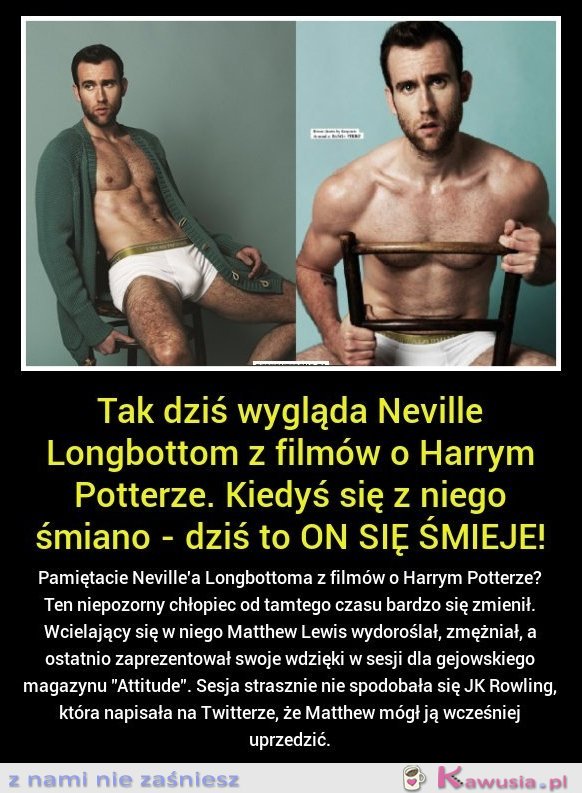 Tak dziś wygląda Neville Longbottom