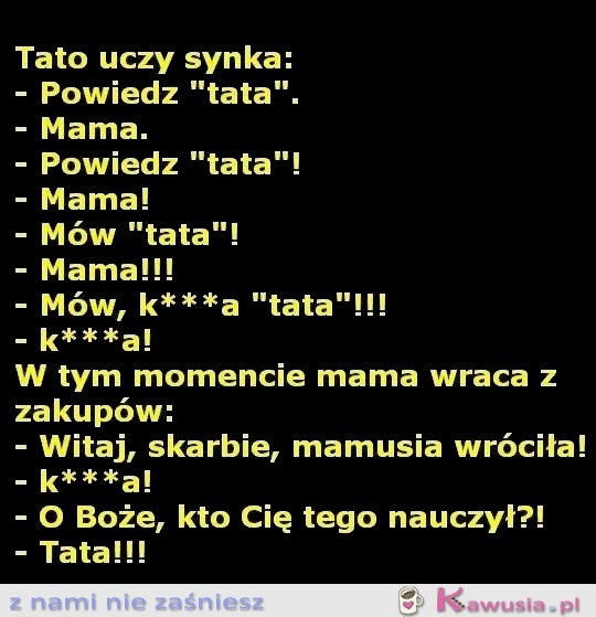 Jak to tato uczył synka