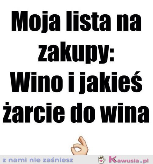 Lista zakupów silnej i niezależnej kobiety