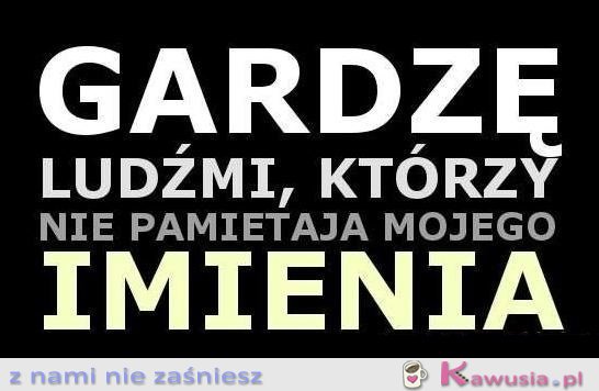 Gardzę ludźmi...