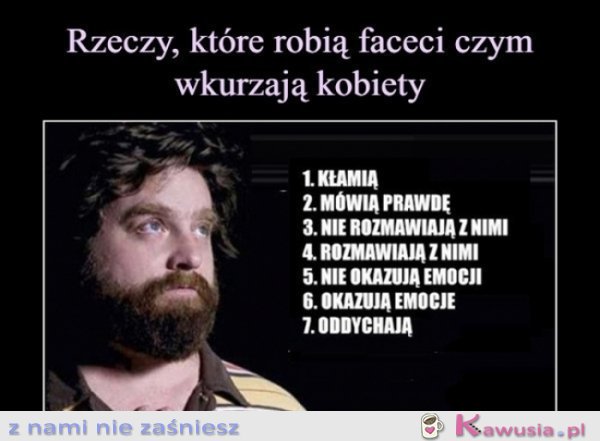 Czym mnie wkurzają faceci