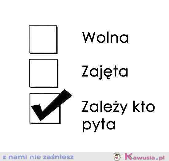 Wolna zajęta