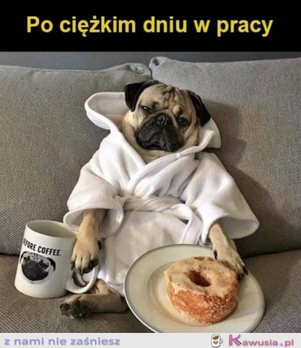 Po ciężkim dniu w pracy