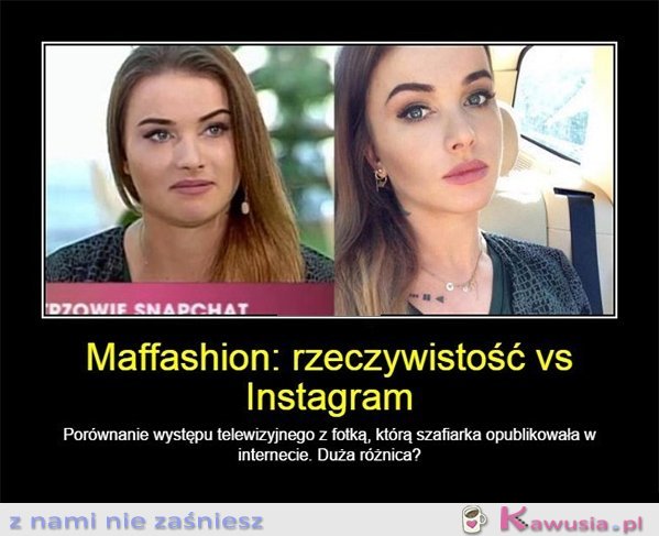 Maffashion: rzeczywistość vs Instagram