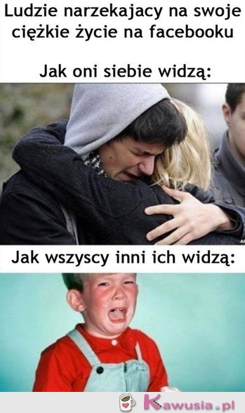 Narzekający ludzie na fejsie