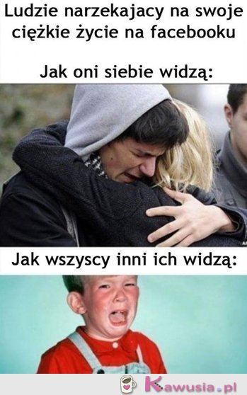 Narzekający ludzie na fejsie