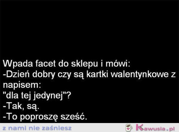 Wpada facet do sklepu i mówi...