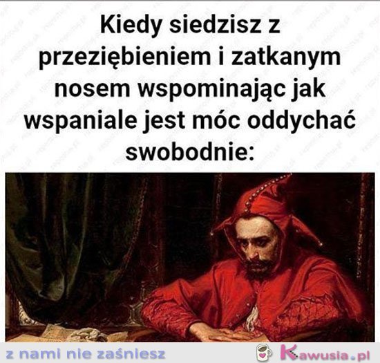 Kiedy siedzisz z przeziębieniem i katarem