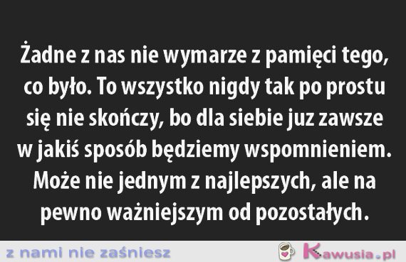 Żadne z nas nie wymarze
