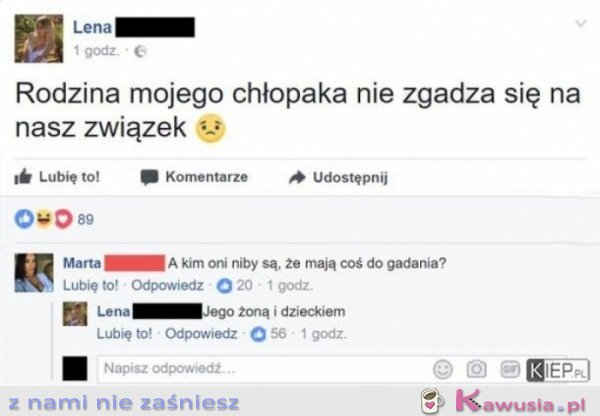 Rodzina mojego faceta nie zgadza się