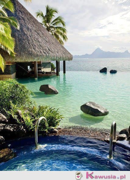 Piękne miejsce na Bora Bora