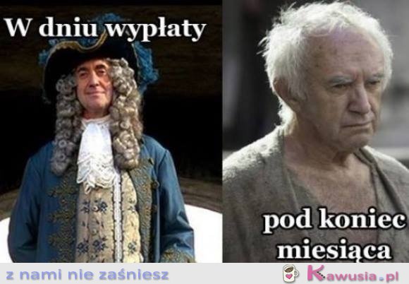 W dniu wypłaty