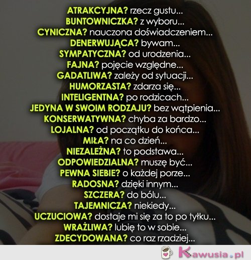 Cechy kobiety