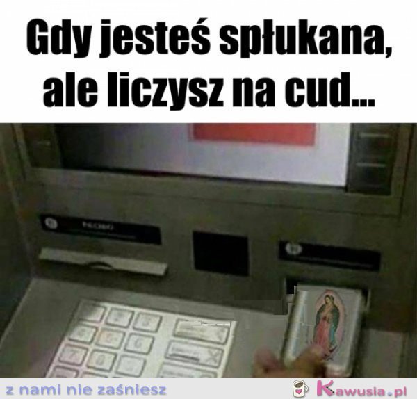 A nóż...
