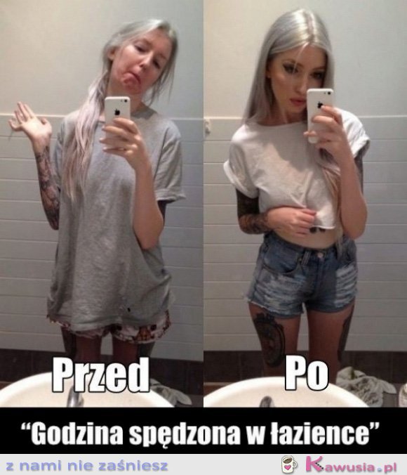 Godzina spędzona w łazience