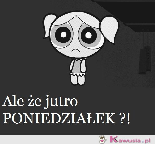 Ale, że jutro poniedziałek?!