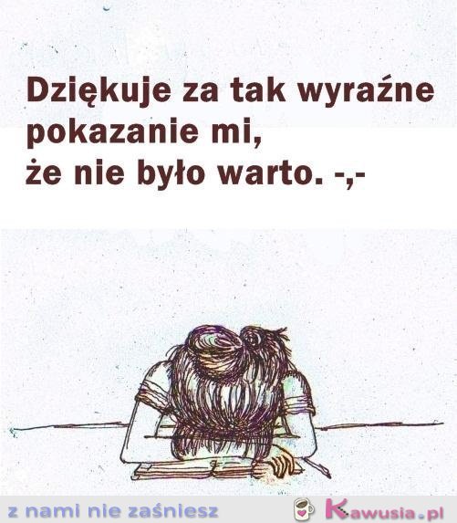 Dziękuje za tak wyraźne