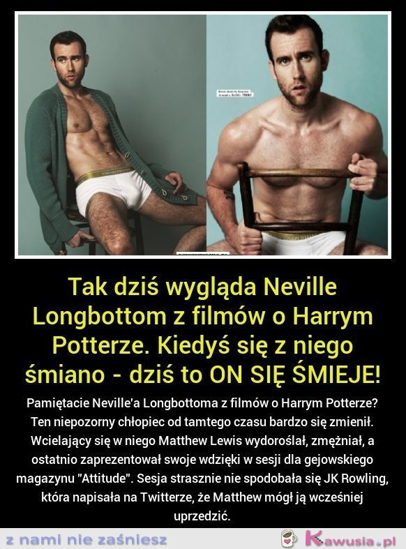 Tak dziś wygląda Neville Longbottom