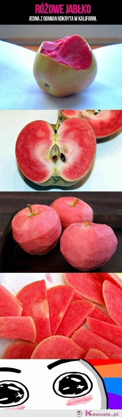 R&oacute;żowe jabłko