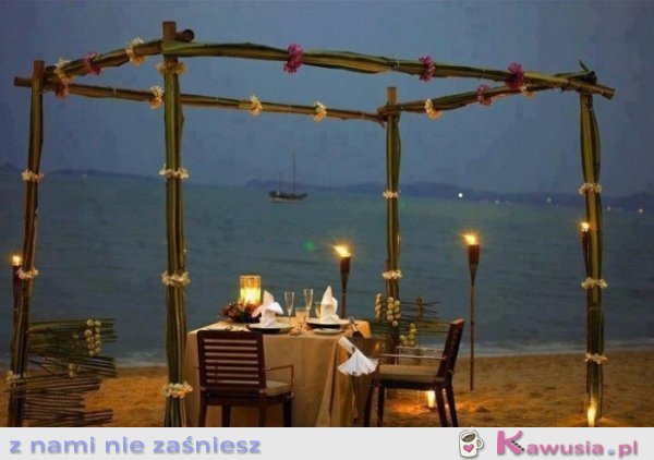 Romantyczna kolacja w cudownym miejscu