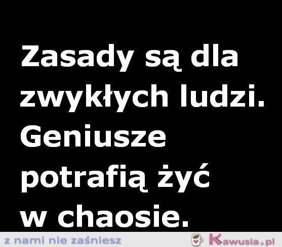 Geniusze potrafią żyć w chaosie