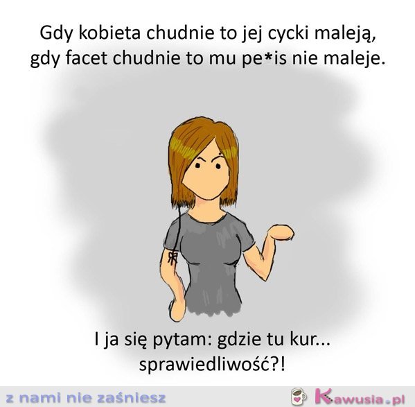 Gdy kobieta chudnie