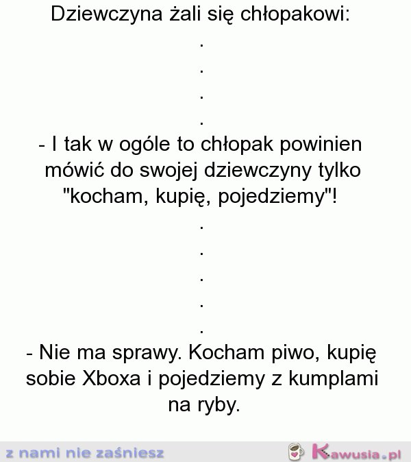 Dziewczyna żali się chłopakowi