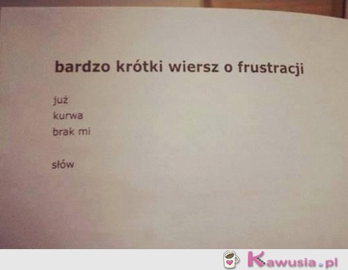 Nic dodać, nic ująć..