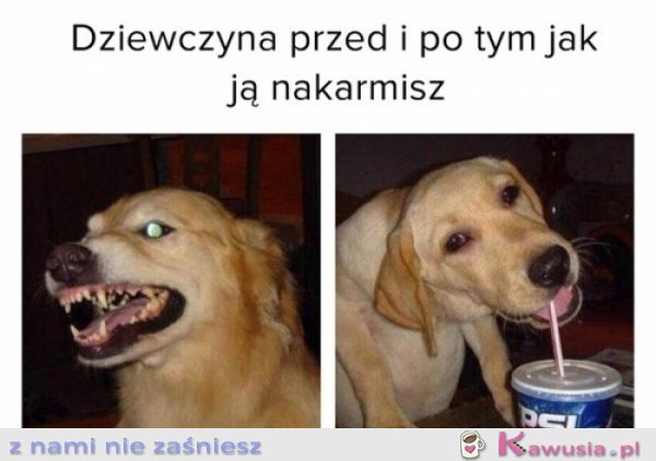 Dziewczyna po tym jak ją nakarmisz