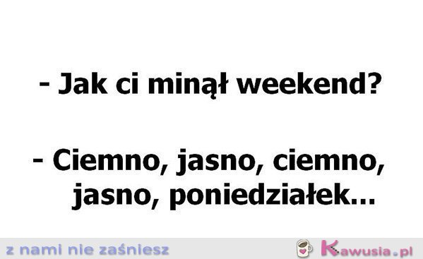 Jak ci minął weekend