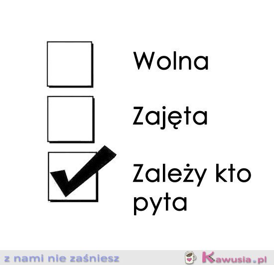 Wolna zajęta