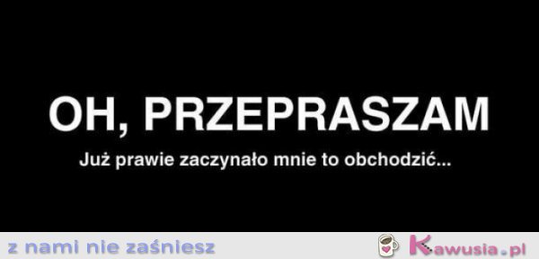 Oh, przepraszam.