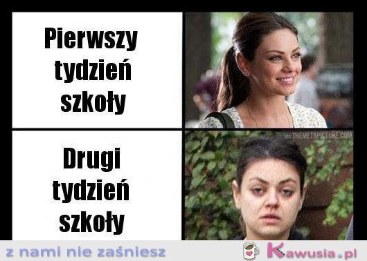 Pierwszy tydzień szkoły