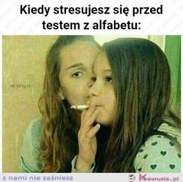 Kiedy stresujesz się przed klasówką