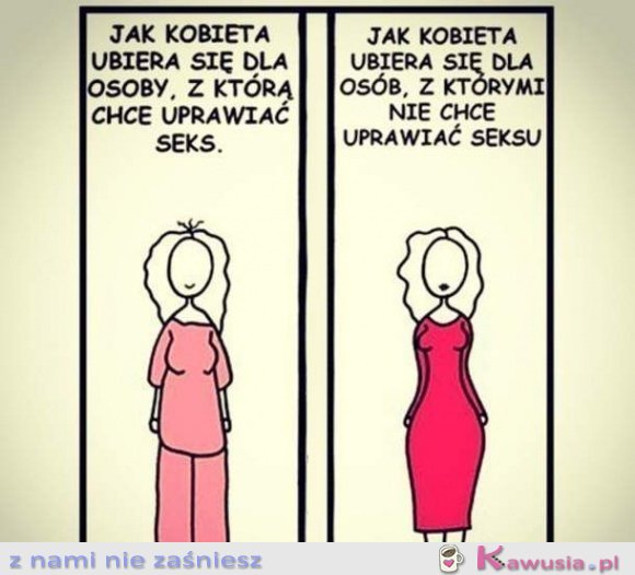 Jak kobieta ubiera się...