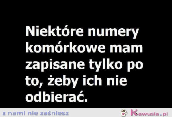 Niektóre numery...