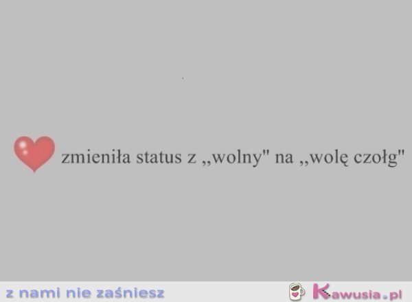 Zmieniła status