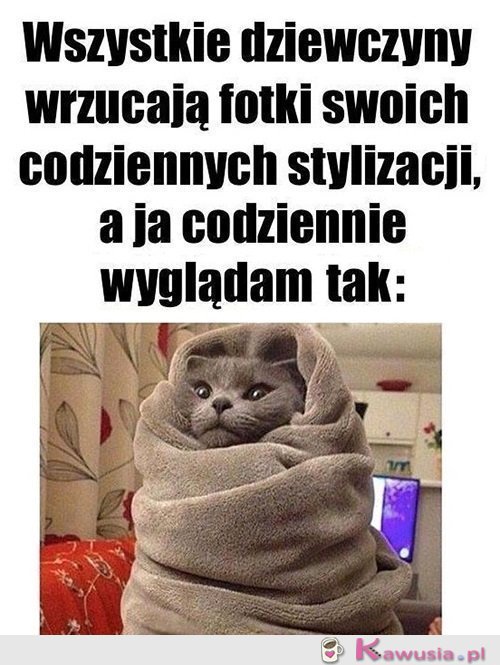 A ja codziennie wyglądam tak...