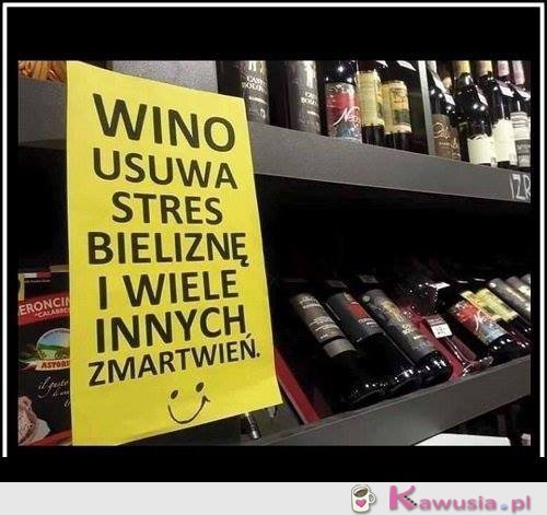 Wino rozwiązuje wiele problemów