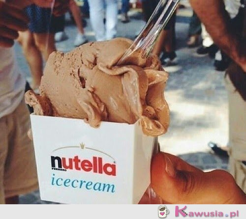 Lody nutella