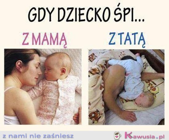 Gdy dziecko śpi z tatą...