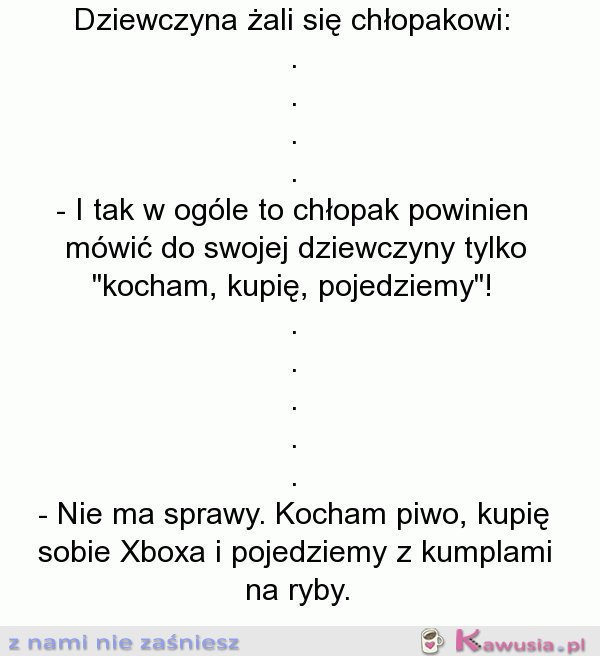 Dziewczyna żali się chłopakowi