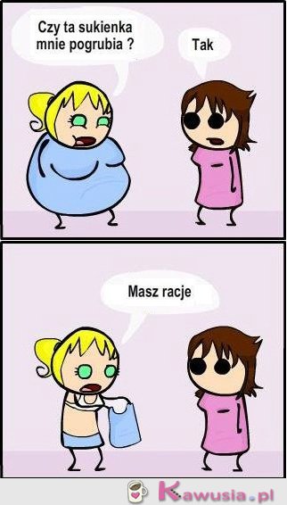 Czy ta sukienka mnie pogrubia?