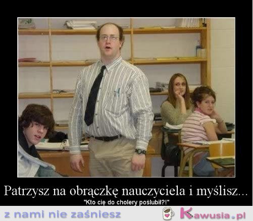 Patrzysz na obrączke